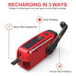 📻 Hand-Crank Solar Emergency Radio with Flashlight & Phone Charging