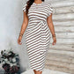 🥳2026 HOT SALE 50% OFF! 💞Women's Knot Bodycon Dress – Leopard print, tummy-flattering knot. Comfy & chic.✨🌹