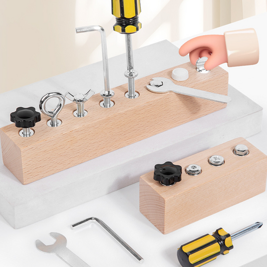 📢🥳Last Day Promotion 50% Off!!🪵Montessori Wooden Screw Driver Board Toy