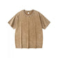🌞Summer Sale 50% OFF🔥Men's Loose Vintage Solid Color Short Sleeve Top