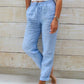 🥳2026 HOT SALE👖🌸 50% OFF! Cotton Linen Wide Leg Pants – Breathable & soft for summer.  🌿✨