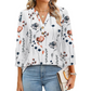🌸2026 Summer Hot Sale 60% OFF👕Women’s Casual Printed V-Neck Top 3/4 Sleeve Shirts