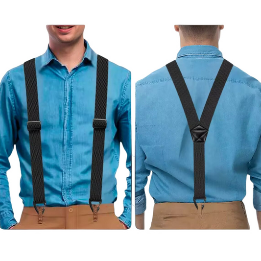 📢50% OFF !! ⏰Men's X-Back Suspenders with Hook Clips