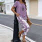 ⏰Hot Sale 50% OFF🎉Casual Round Neck Layered Tunic Top and Wide Leg Pants Set