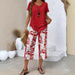 ⏰Hot Sale 50% OFF🎉Casual Round Neck Layered Tunic Top and Wide Leg Pants Set