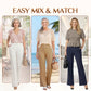 ⏳LAST DAY SALE 60% OFF !!📢Women's High-Waist Wide-Leg Trousers