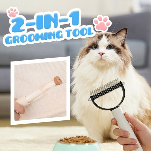 ⏳Limited Sale 49% OFF💥2-in-1 Pet Dematting Comb & Hair Remover Roller