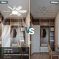 ⏰Summer Hot Sale 50% OFF🎁2-IN-1 PORTABLE CEILING FAN & LIGHT with Remote Control