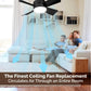 ⏰Summer Hot Sale 50% OFF🎁2-IN-1 PORTABLE CEILING FAN & LIGHT with Remote Control