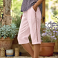 💐 50% OFF NOW ! ✨ Women's Summer Capri Pants with Lace Cutout Detail