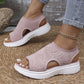 ⏳LAST DAY SALE 60% OFF!🔥🔥Women's Breathable Knit Platform Sandals