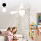 ⏰Summer Hot Sale 50% OFF🎁2-in-1 Portable Ceiling Fan & Light With Remote Control