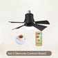 ⏰Summer Hot Sale 50% OFF🎁2-in-1 Portable Ceiling Fan & Light With Remote Control
