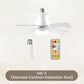 ⏰Summer Hot Sale 50% OFF🎁2-in-1 Portable Ceiling Fan & Light With Remote Control