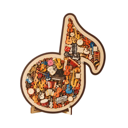 📢📢Hot Sale - 60% OFF !! ⏰Wooden Musical Note Jigsaw Puzzle🎶🧩