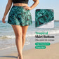 🏖️Summer Hot Sale 49% OFF🌊Women's Tropical Print Two-Piece Skirted Swimsuit👙🌴❤️