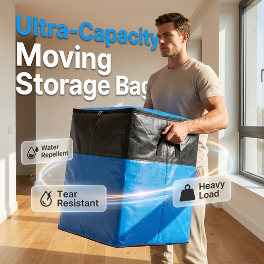 📦 50% OFF NOW! 🧳 Collapsible Storage and Moving Bag – Heavy-duty handles & zippered closure 🏠