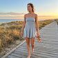 🏆Limited Time Special Sale 50% Off🔥Women Strapless Tube Dress Summer Beach Ruched Romper