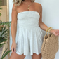 🏆Limited Time Special Sale 50% Off🔥Women Strapless Tube Dress Summer Beach Ruched Romper
