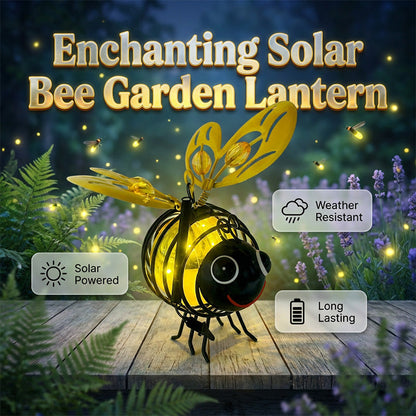 🌙 🐝Surprise Price: Only £9.99!!!🍃🪴Hanging Solar Bee Light – Warm Amber Glow, Flicker-Free, Perfect for Garden Parties, Camping, or Kids’ Rooms – Spread Joy Day and Night 🌞🌜