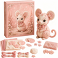 🎀Last Day 50% OFF!!🎁Pink Enchanted Forest DIY Felt Patchwork Kit
