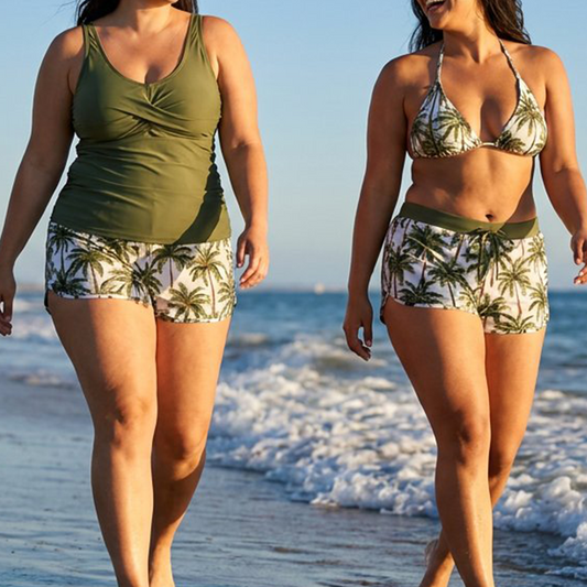 📢Limited-time 50% OFF👙Women's 3-piece tankini swimsuit set with shorts🌊