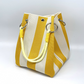 🏆👜 Limited Time Special Price ￡8.99!!✨ Boho Striped Knit Bucket Handbag for Women – Handmade Summer Beach Shoulder Bag