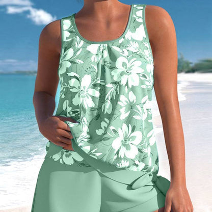 📣2026 Hot Sale 💥50% OFF!!🏝️Women's Printed Tankini Swimsuit