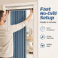 55% OFF🔥No-Drill Magnetic Accordion Door Curtain Set
