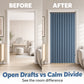 55% OFF🔥No-Drill Magnetic Accordion Door Curtain Set