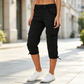 👖50% OFF NOW ! ✨Women's High-Waist Cargo Capri Pants with Pockets