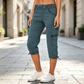 👖50% OFF NOW ! ✨Women's High-Waist Cargo Capri Pants with Pockets
