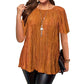 📢Hot Sale 50% OFF 🔥Plus Size Flattering Pleated Top