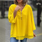 🌺60% OFF FLASH SALE! ✨Double-Layer V-neck Zipper 3/4 Sleeves Soft Tops