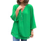 🌺60% OFF FLASH SALE! ✨Double-Layer V-neck Zipper 3/4 Sleeves Soft Tops