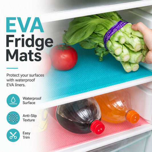 🏆 Last Day Buy 2 Get 1 Free🧊🎁 Cut-to-Size Fridge Liners, Washable & Non-Slip.