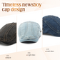 🎉 This Week's Special Sales - 60% OFF ✨🧢 Unisex Denim Newsboy Cap | Vintage Classic Style, Adjustable Comfort Fit for Everyday Wear