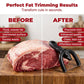 ⏳🔥LIMITED-TIME 50% OFF! 🥩🔪 Handheld Fat Trimmer for Beef & Pork, Portable Meat Fat Remover Tool, Easy Brisket Trimming BBQ Kitchen Gadget