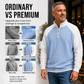 🔥Limited time offer 50% OFF✨Men's Waffle Knit Quarter Zip T-Shirt