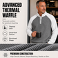 🔥Limited time offer 50% OFF✨Men's Waffle Knit Quarter Zip T-Shirt