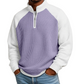 🔥Limited time offer 50% OFF✨Men's Waffle Knit Quarter Zip T-Shirt