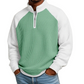 🔥Limited time offer 50% OFF✨Men's Waffle Knit Quarter Zip T-Shirt
