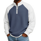 🔥Limited time offer 50% OFF✨Men's Waffle Knit Quarter Zip T-Shirt