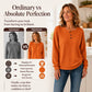 🎉 This Week's Special Sales - 60% OFF ✨ Women's Casual Waffle Knit Sweatshirt Loose Long‑Sleeve Button Neck Pullover