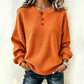 🎉 This Week's Special Sales - 60% OFF ✨ Women's Casual Waffle Knit Sweatshirt Loose Long‑Sleeve Button Neck Pullover