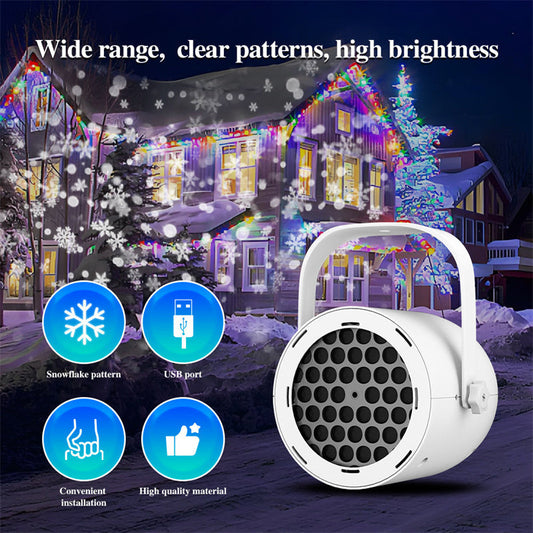🎁2026 New Arrivals 50% OFF💥16-Pattern USB Christmas Projector Light – high-definition projection, USB powered & adjustable angle🎅🌟