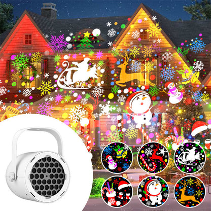 🎁2026 New Arrivals 50% OFF💥16-Pattern USB Christmas Projector Light – high-definition projection, USB powered & adjustable angle🎅🌟