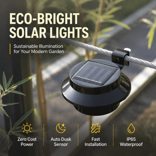 💥☀️Limited Sale Buy 1 Get 1 Free! 💡Light Up Gutters, Fences & Garden Walls — Solar-Powered Outdoor LEDs With No Mains Wiring Needed 🏡✨
