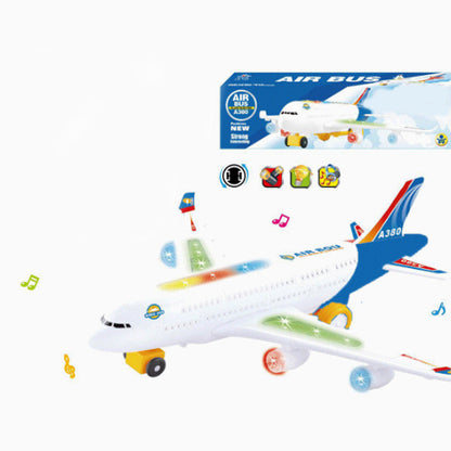 ✈️ LIMITED-TIME 50% OFF! ✨ Electric Toy Plane with Sound & Lights – Auto-Bounce, Realistic, Fun 💫