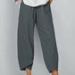 👖SUMMER SALE 60% OFF NOW!✨Vintage Asymmetrical Elastic Waist Pockets Pants🌸